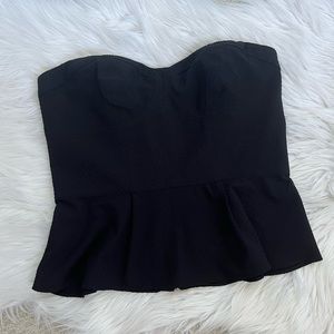 NWT Express Peplum Tube Top, Size 8